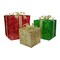 Northlight Lighted Gift Box Outdoor Christmas Decoration - 12" - Clear Lights - Set of 3